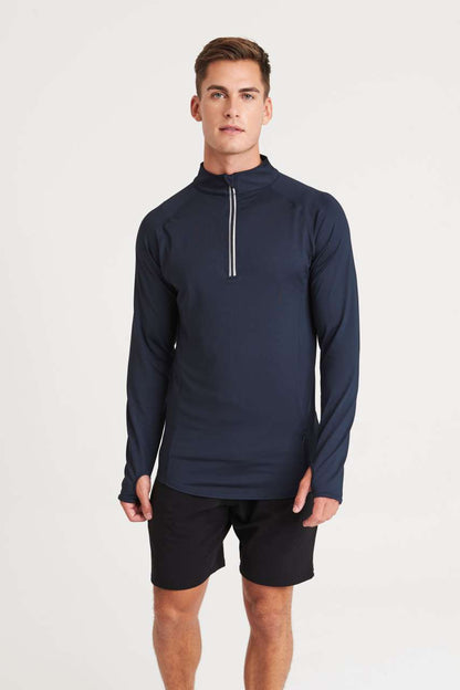 COOL FLEX 1/2 ZIP TOP - French Navy - modelimageurl
