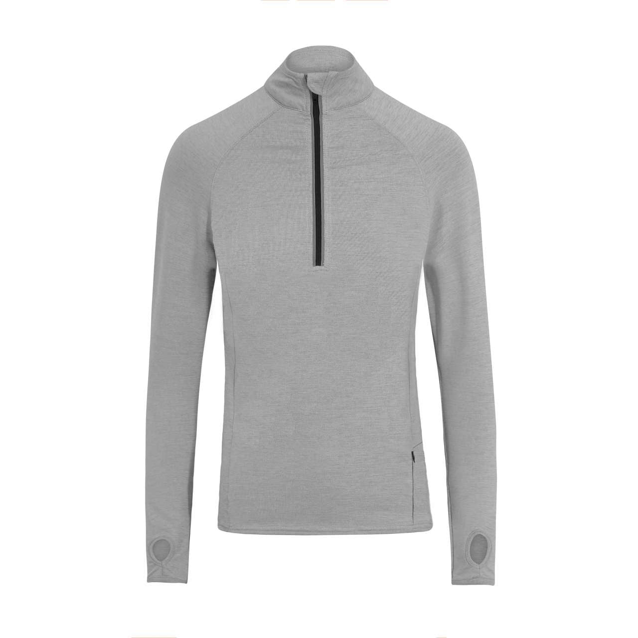 COOL FLEX 1/2 ZIP TOP - Silver Grey - colorimageurl