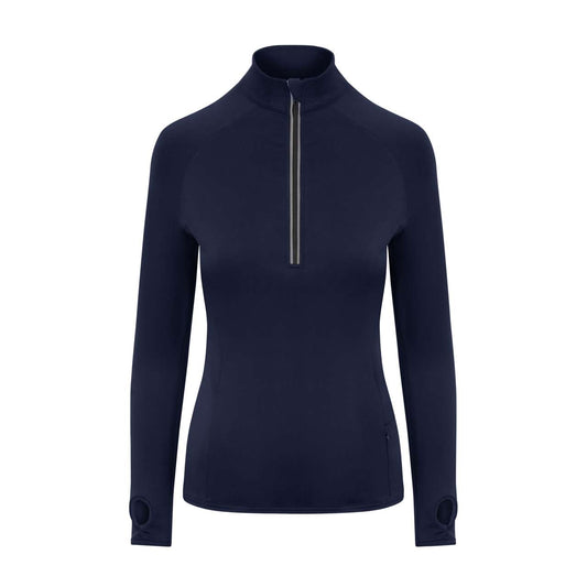 WOMEN'S COOL FLEX 1/2 ZIP TOP - French Navy - colorimageurl