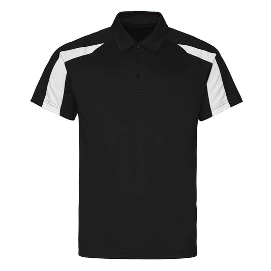 CONTRAST COOL POLO - Jet Black/Gold - colorimageurl