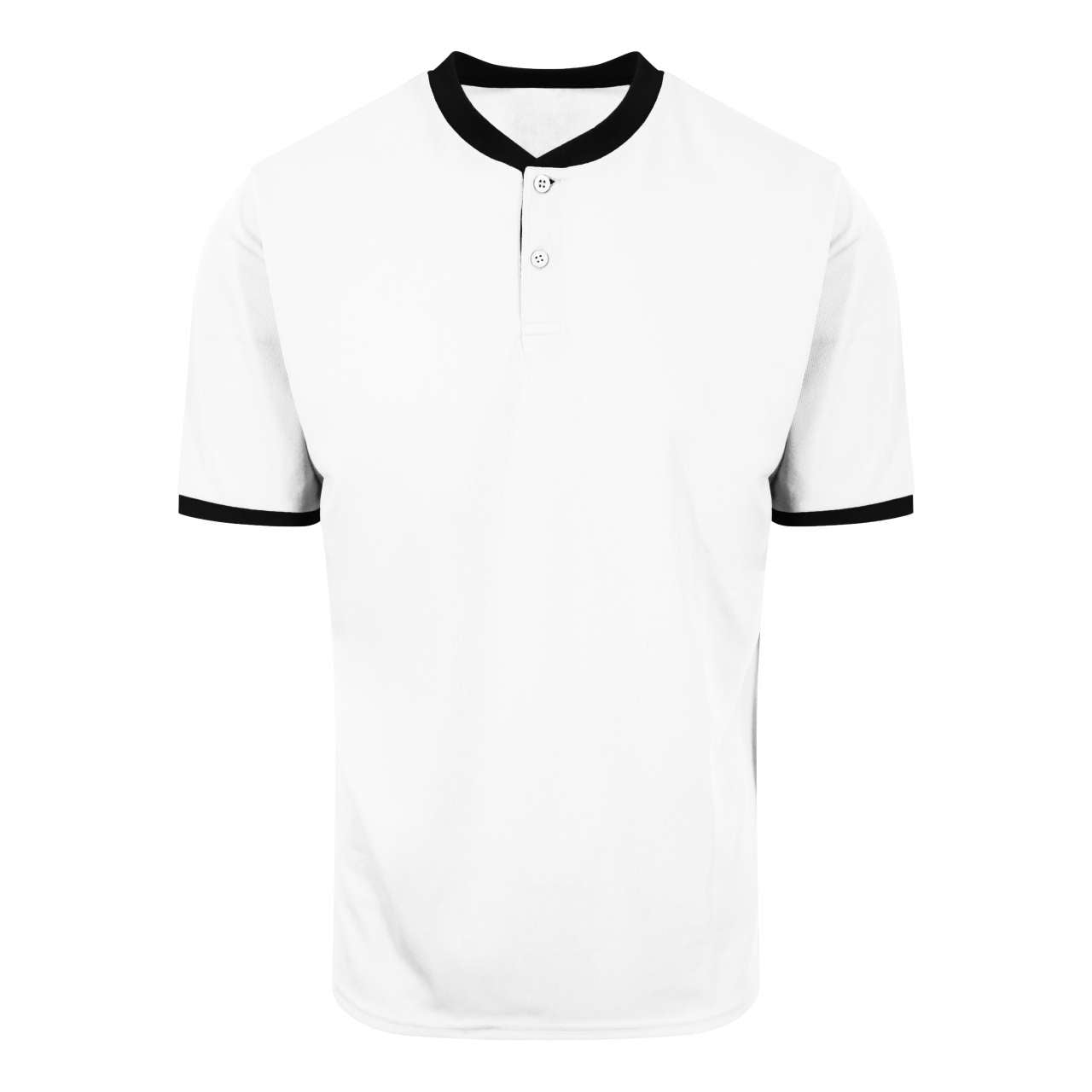 COOL STAND COLLAR SPORTS POLO - Arctic White/Jet Black - Main
