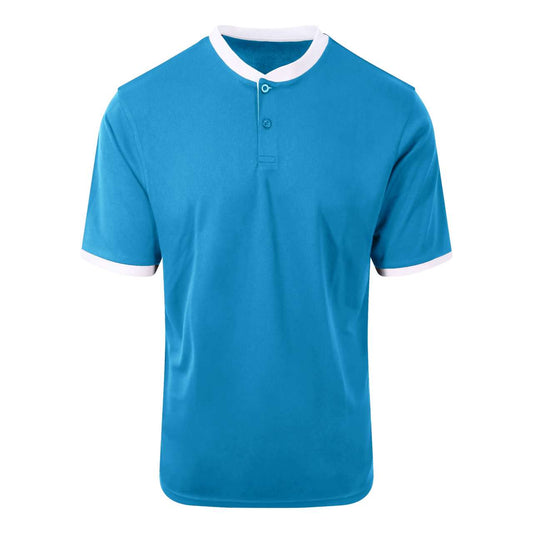 COOL STAND COLLAR SPORTS POLO - Sapphire Blue/Arctic White - Main