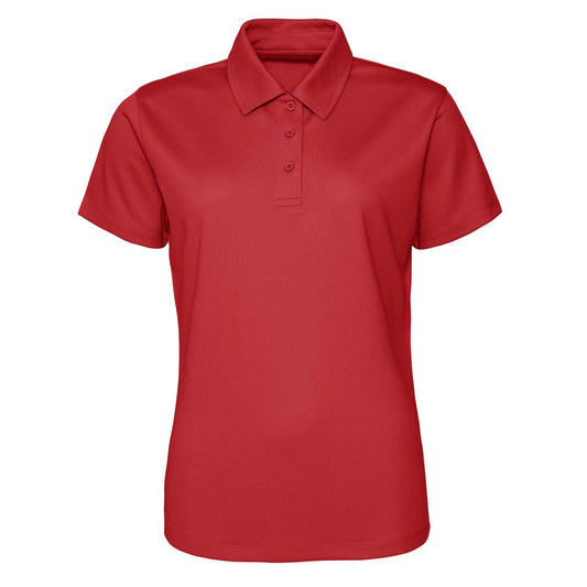 WOMEN'S COOL POLO - Fire Red - colorimageurl