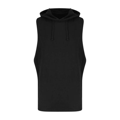 URBAN SLEEVEESS MUSCLE HOODIE - Jet Black - colorimageurl