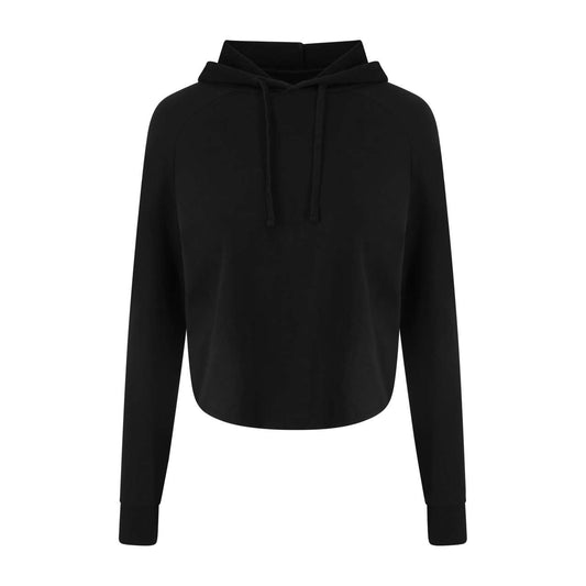 GIRLIE CROSS BACK HOODIE - Jet Black - colorimageurl