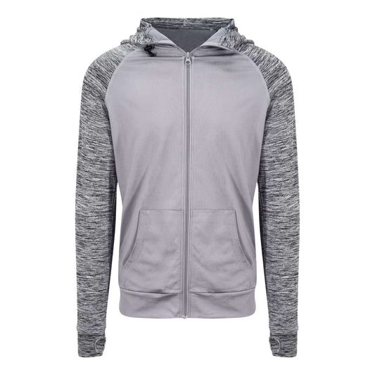 MEN'S COOL CONTRAST ZOODIE - Grey/Grey Melange - colorimageurl