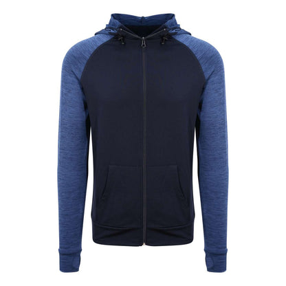 MEN'S COOL CONTRAST ZOODIE - Navy/Navy Melange - colorimageurl