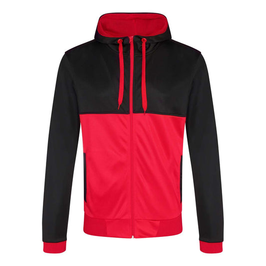 COOL RETRO TRACK ZOODIE - Jet Black/Fire Red - colorimageurl