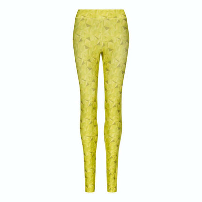 WOMEN'S COOL PRINTED LEGGING - Kaleidoscope Lime - colorimageurl