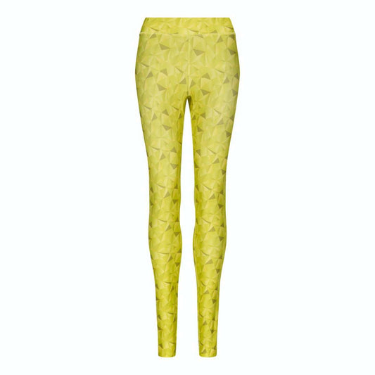 WOMEN'S COOL PRINTED LEGGING - Kaleidoscope Lime - colorimageurl