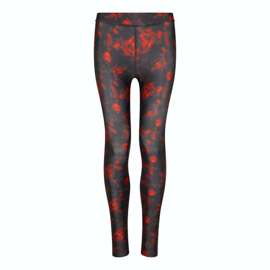 WOMEN'S COOL PRINTED LEGGING - Red Haze - colorimageurl