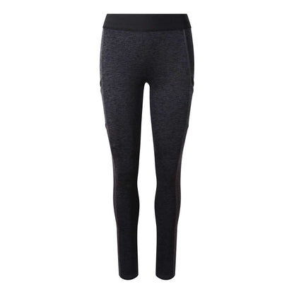 GIRLIE COOL DYNAMIC LEGGINGS - Black Slate Melange/Jet Black - colorimageurl