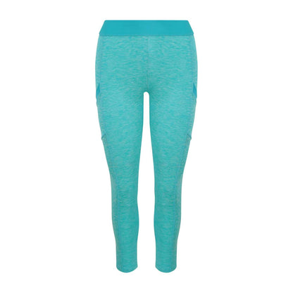 GIRLIE COOL DYNAMIC LEGGINGS - Ocean Melange/Ocean - colorimageurl