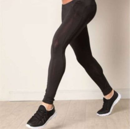 MEN'S COOL SPORTS LEGGING - Jet Black - Model