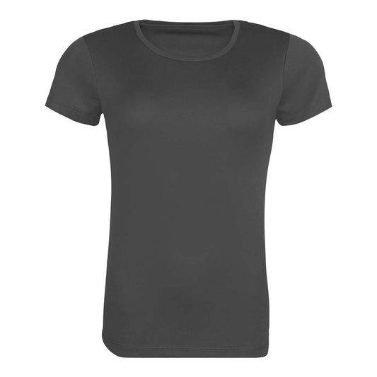 WOMEN'S RECYCLED COOL T - Charcoal - colorimageurl