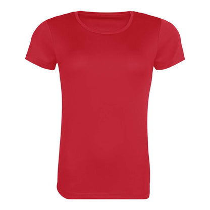 WOMEN'S RECYCLED COOL T - Fire Red - colorimageurl