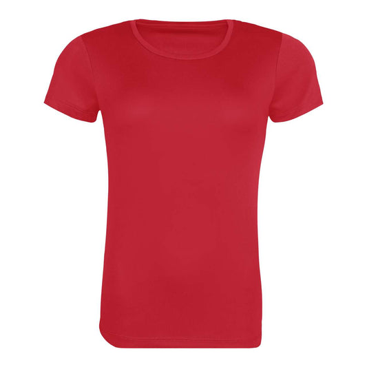 WOMEN'S RECYCLED COOL T - Fire Red - colorimageurl