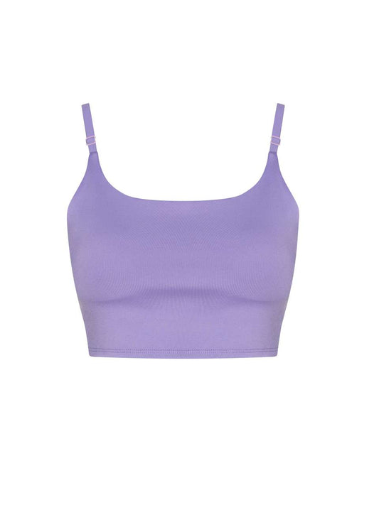WOMEN'S RECYCLED TECH SPORTS BRA - Digital Lavender - colorimageurl