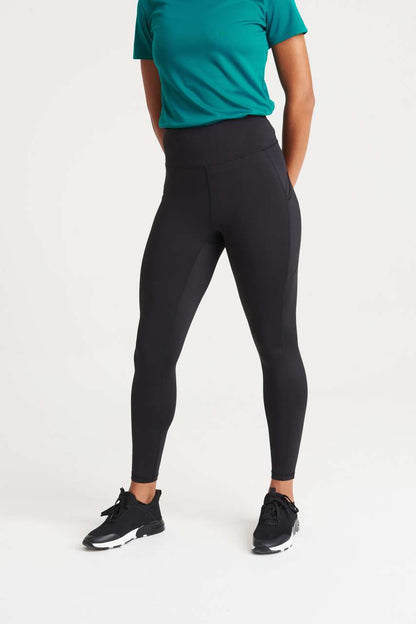 WOMEN'S RECYCLED TECH LEGGINGS - Jet Black - modelimageurl