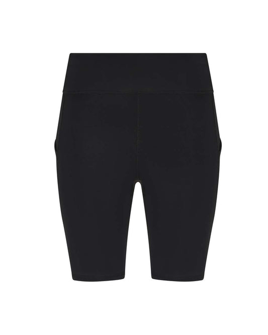 WOMEN'S RECYCLED TECH SHORTS - Jet Black - colorimageurl