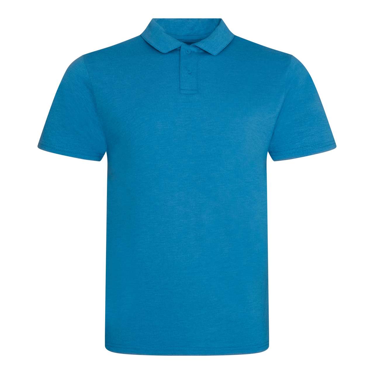 TRI-BLEND POLO - Heather Sapphire Blue - colorimageurl