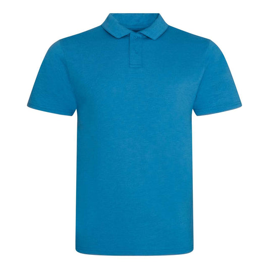 TRI-BLEND POLO - Heather Sapphire Blue - colorimageurl