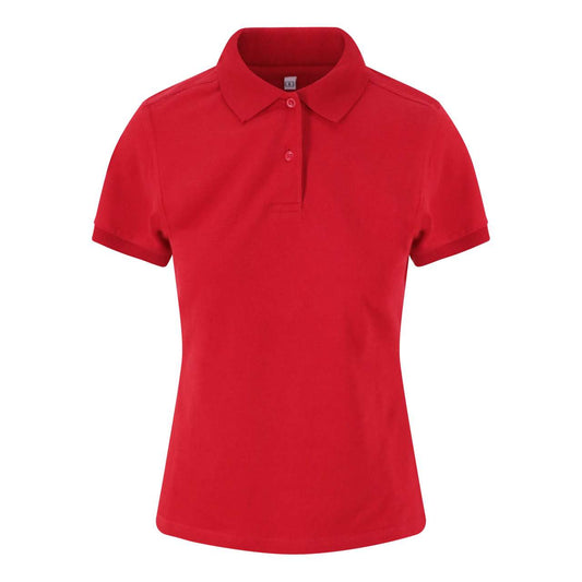 WOMEN'S STRETCH POLO - Red - colorimageurl