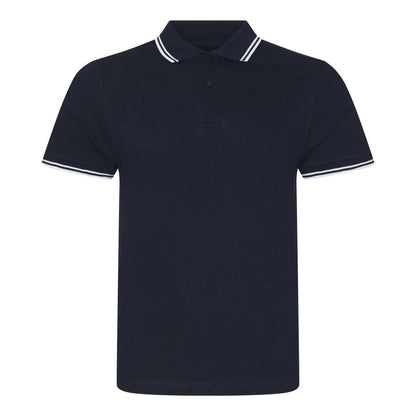 STRETCH TIPPED POLO - Navy/White - colorimageurl