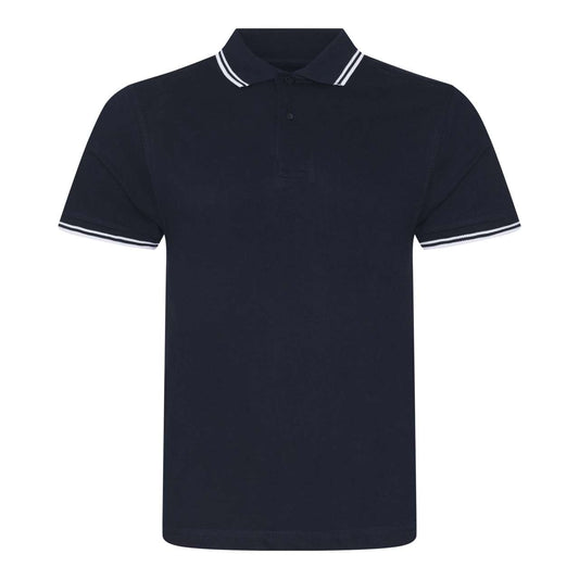 STRETCH TIPPED POLO - Navy/White - colorimageurl