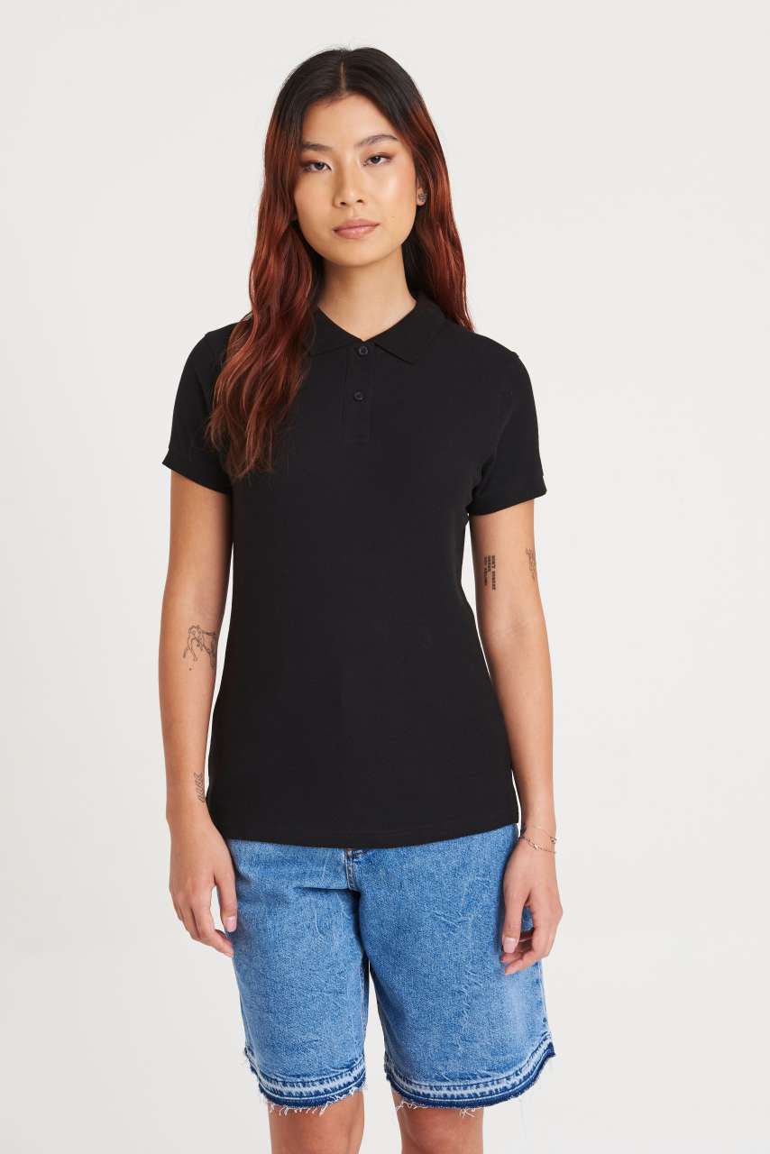 THE 100 WOMEN'S POLO - Burgundy - modelimageurl
