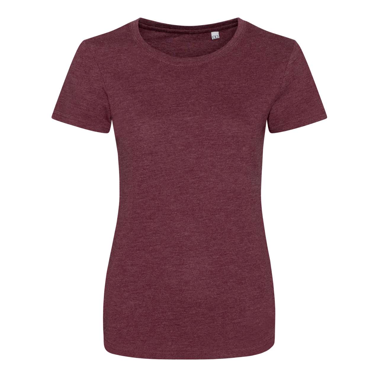 WOMEN'S TRI-BLEND T - Heather Burgundy - colorimageurl