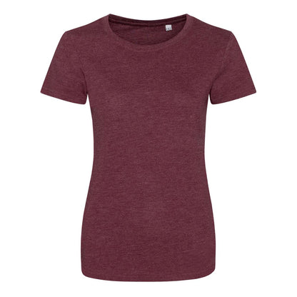 WOMEN'S TRI-BLEND T - Heather Burgundy - colorimageurl