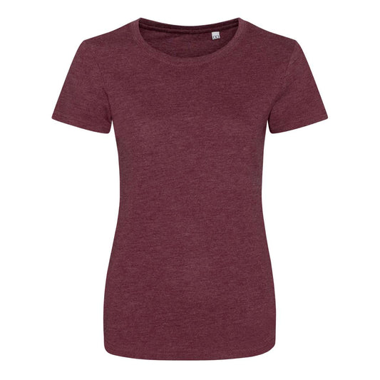 WOMEN'S TRI-BLEND T - Heather Burgundy - colorimageurl