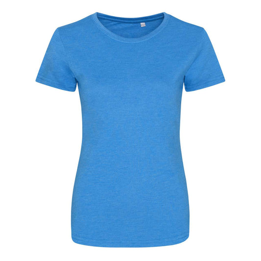 WOMEN'S TRI-BLEND T - Heather Sapphire Blue - colorimageurl