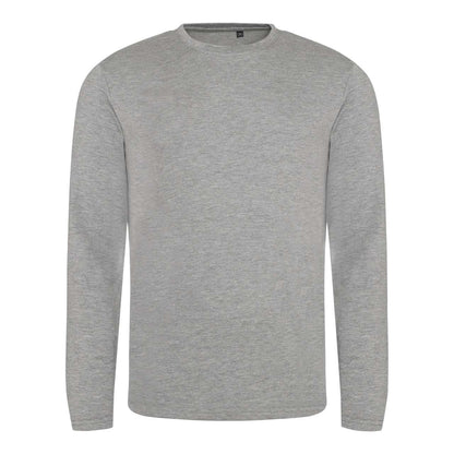 LONG SLEEVE TRI-BLEND T - Heather Grey - colorimageurl
