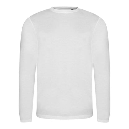 LONG SLEEVE TRI-BLEND T - Solid White - colorimageurl