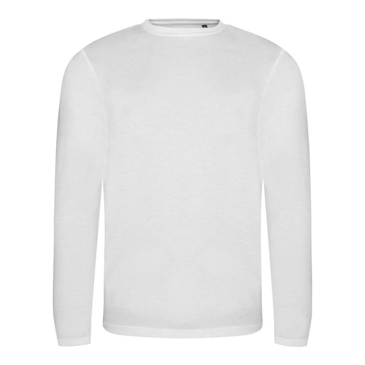 LONG SLEEVE TRI-BLEND T - Solid White - colorimageurl
