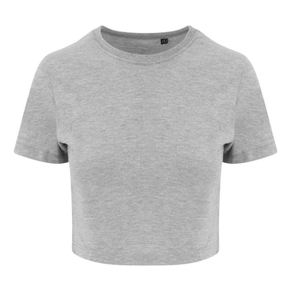 WOMEN'S TRI-BLEND CROPPED T - Heather Grey - colorimageurl