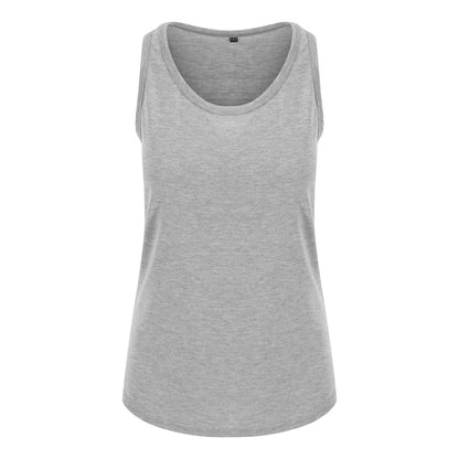 WOMEN'S TRI-BLEND VEST - Solid Black - modelimageurl