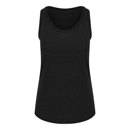 WOMEN'S TRI-BLEND VEST - Solid Black - colorimageurl