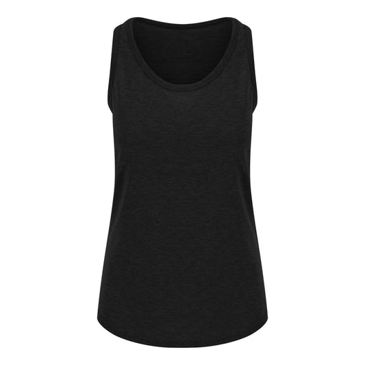 WOMEN'S TRI-BLEND VEST - Solid Black - colorimageurl