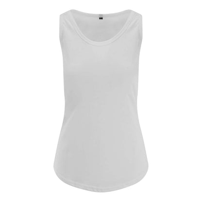 WOMEN'S TRI-BLEND VEST - Solid White - colorimageurl