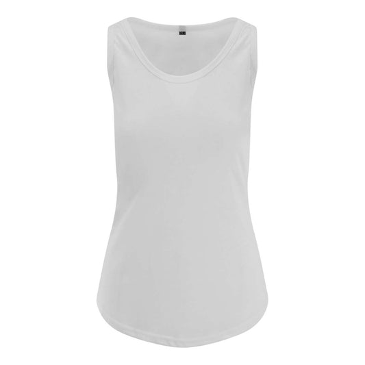 WOMEN'S TRI-BLEND VEST - Solid White - colorimageurl
