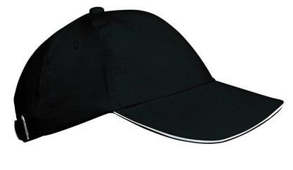ORLANDO KIDS - KIDS' 6 PANELS CAP - Black/White - Main