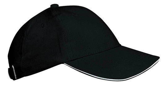 ORLANDO KIDS - KIDS' 6 PANELS CAP - Black/White - Main