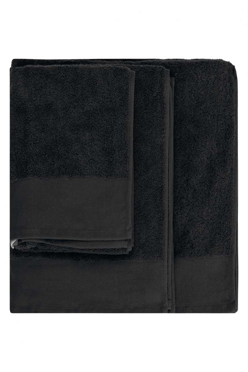 ORGANIC BATH TOWEL - Black - colorimageurl
