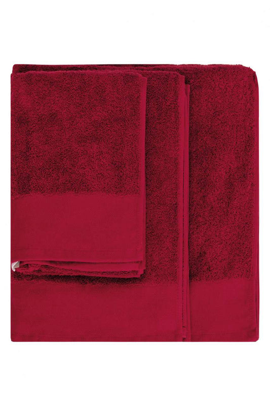 ORGANIC BATH TOWEL - Hibiscus Red - colorimageurl