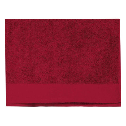 ORGANIC BEACH TOWEL - Hibiscus Red - colorimageurl