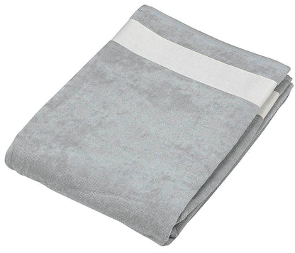 BEACH TOWEL - Light Grey/White - Main