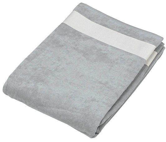 BEACH TOWEL - Light Grey/White - Main